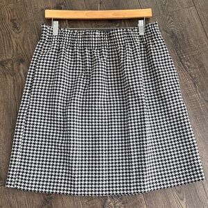 J. Crew NWT houndstooth lined skirt with pockets size 14